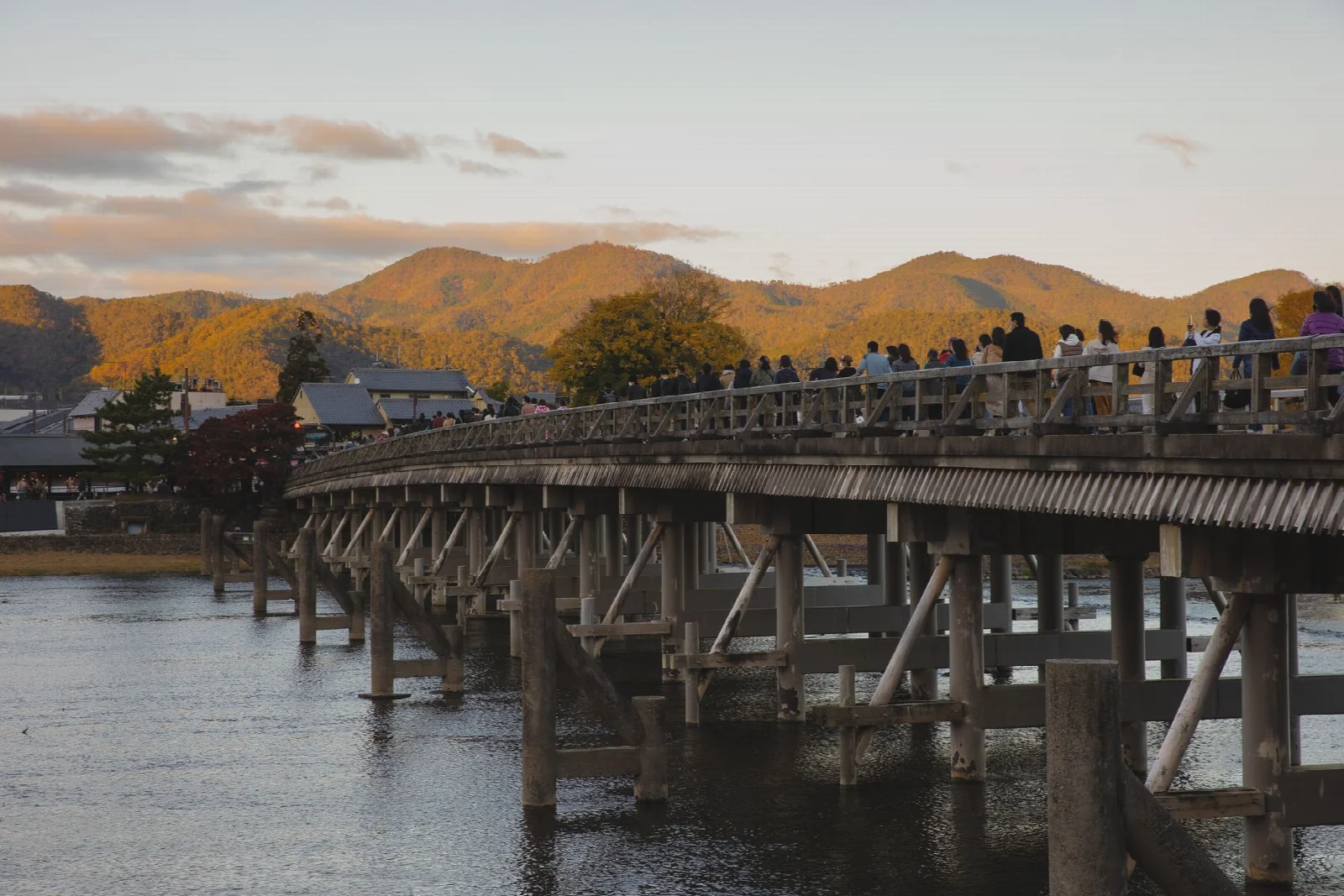 Togetsukyo Bridge over the Katsura River in Kyoto Arashiyama district