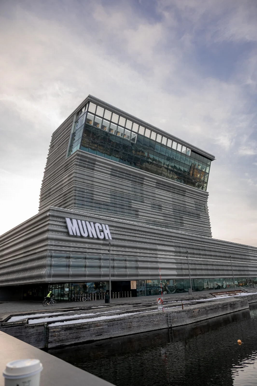 The MUNCH building and surrounding modern architecture on Oslo’s Bjørvika waterfront